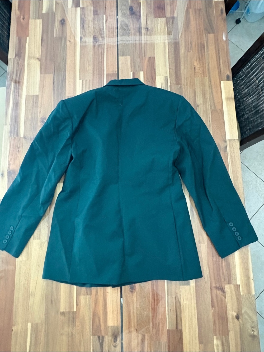 NWT Naked Wardrobe Sz M Oversize Long Sleeve Blazer Dress Deep Teal Blue - Picture 10 of 10